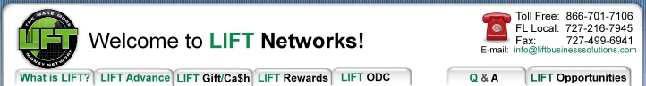 Welcome to LIFT Networks, the make more money network